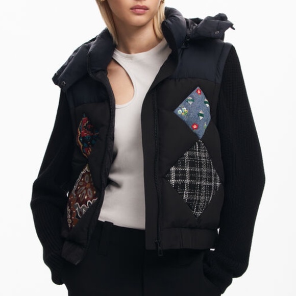 DESIGUAL COMBINED PADDED VEST